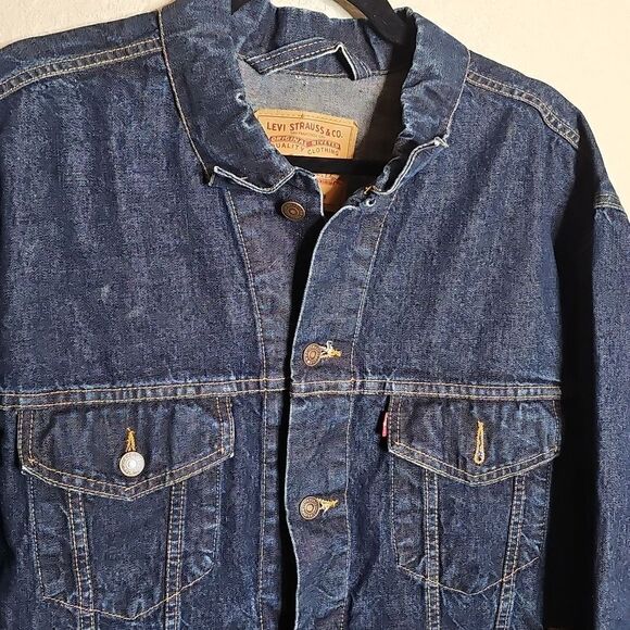 Levi's Dark Blue Denim Jacket - Picture 2 of 7